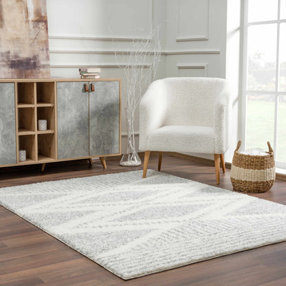 Trunding Plush Area Rug in Gray