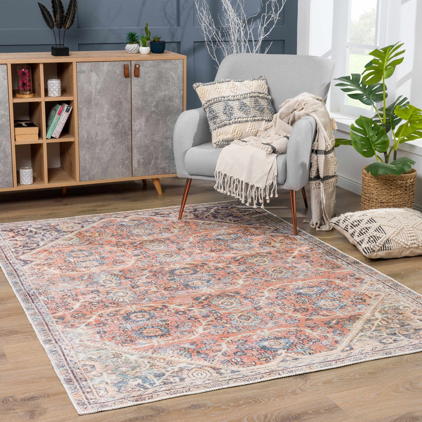 Konstantina Washable Area Rug - Clearance