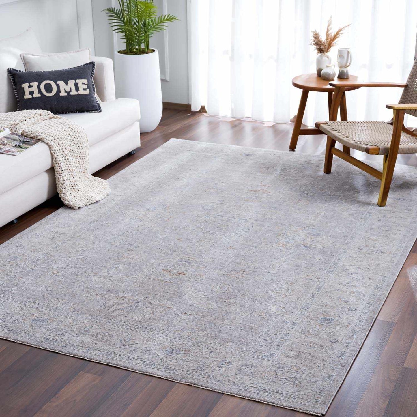 Tahmoor Gray Statement Rug - Clearance