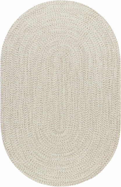 Beige Braided Faux Jute Rug