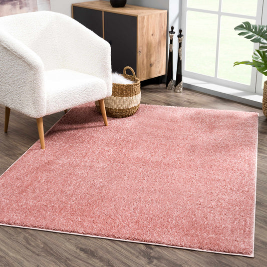 Judy Burgundy Washable Area Rug - Clearance