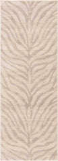 Beige Manteca Zebra Print Area Rug