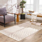 Beige Manteca Zebra Print Area Rug