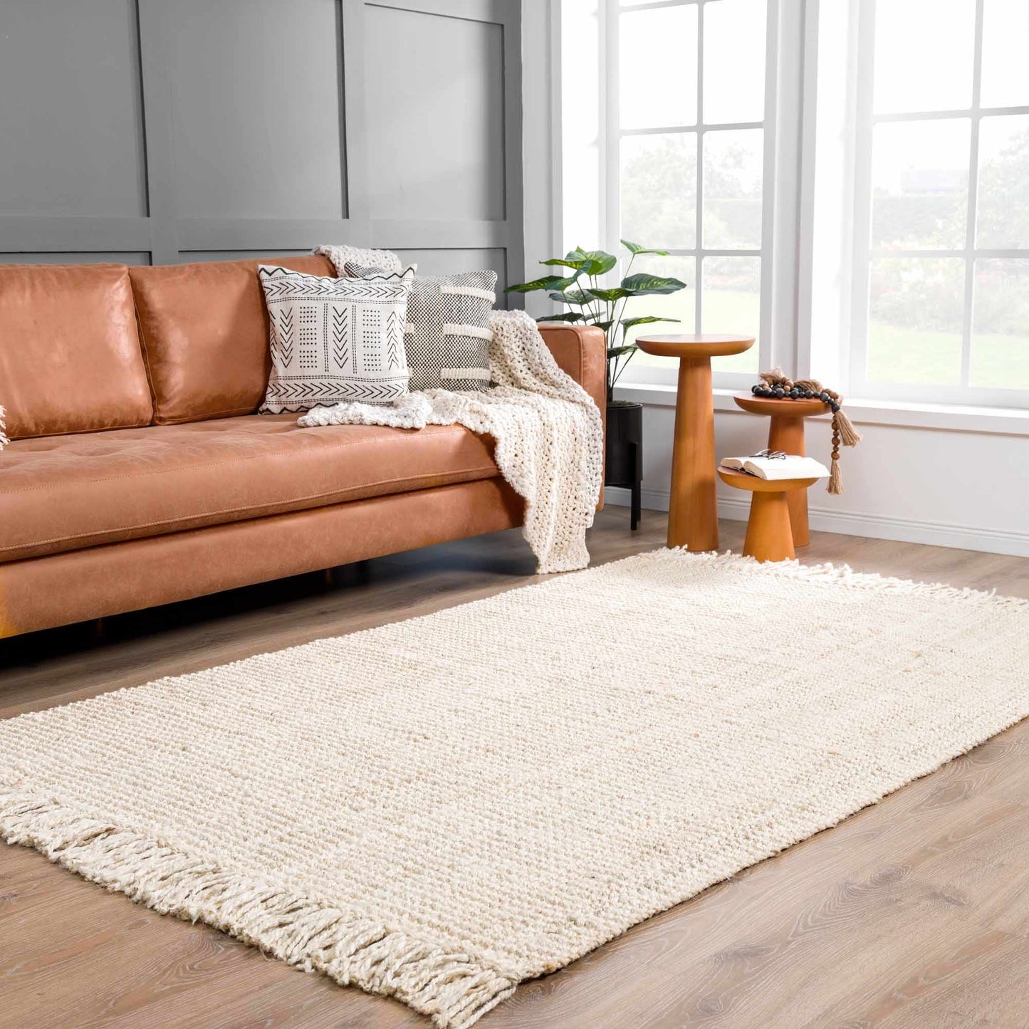 Senneterre Bleached Jute Rug