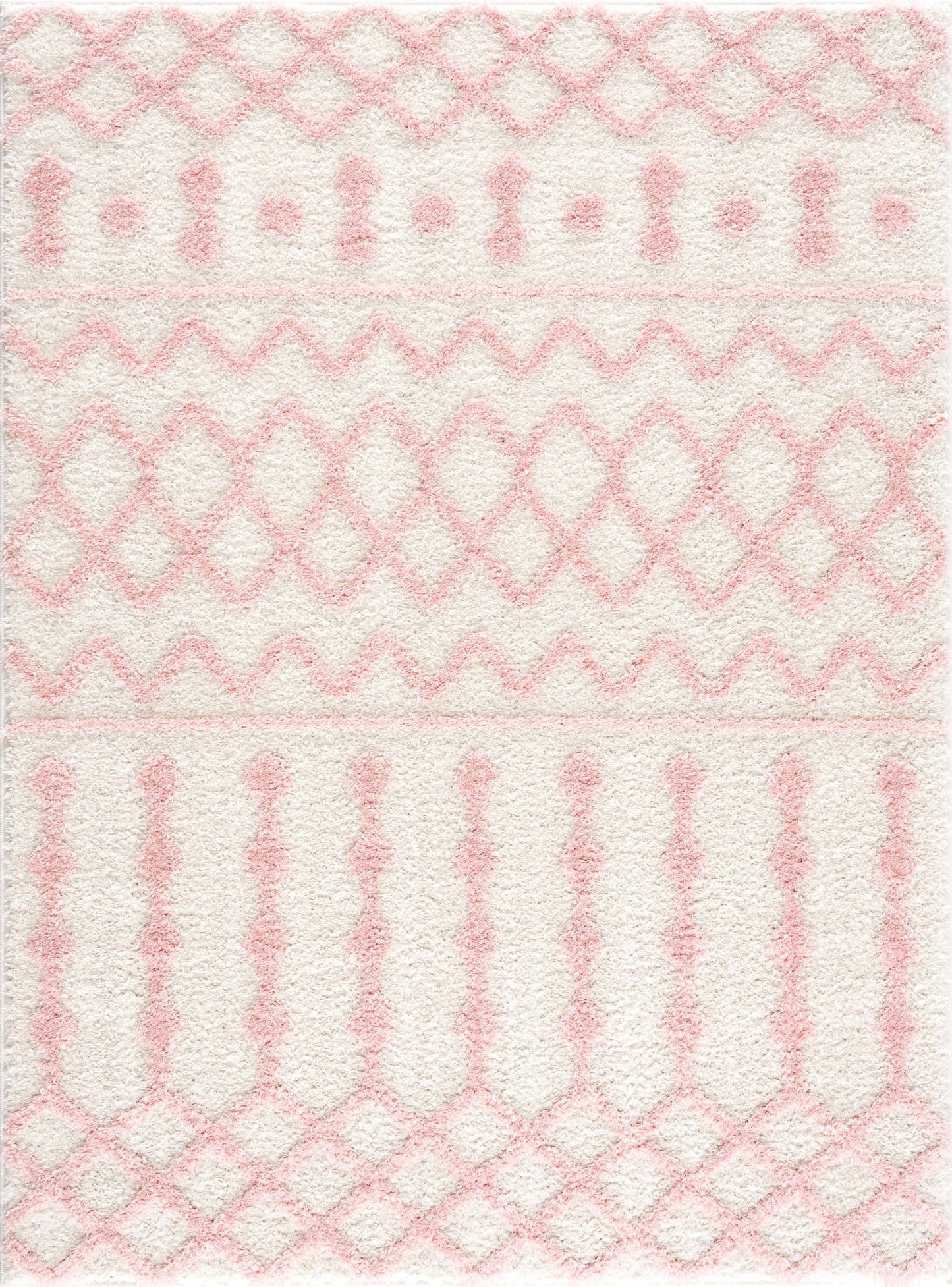 Darva Pink Plush Area Carpet