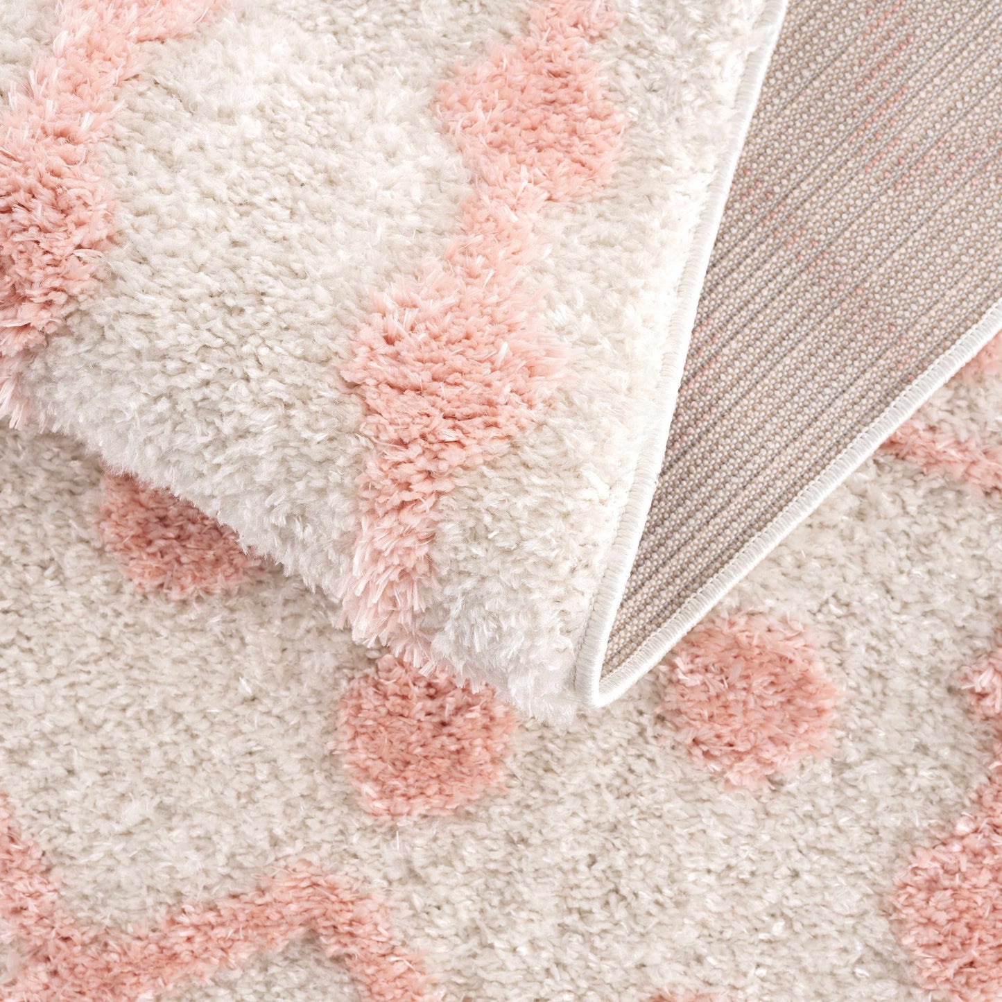 Darva Pink Plush Area Carpet