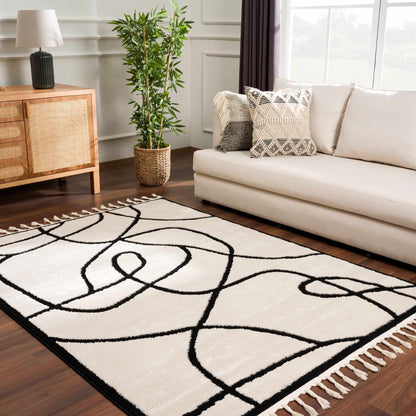 Azana Black & White Area Rug