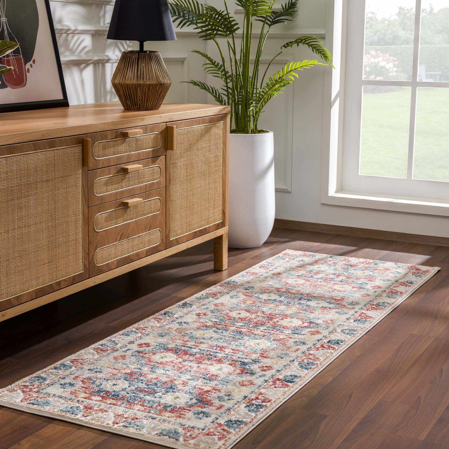 Bindi Blue & Rose Area Rug