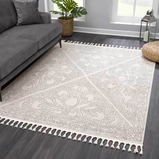 Birdwood Cream & Brown Area Rug