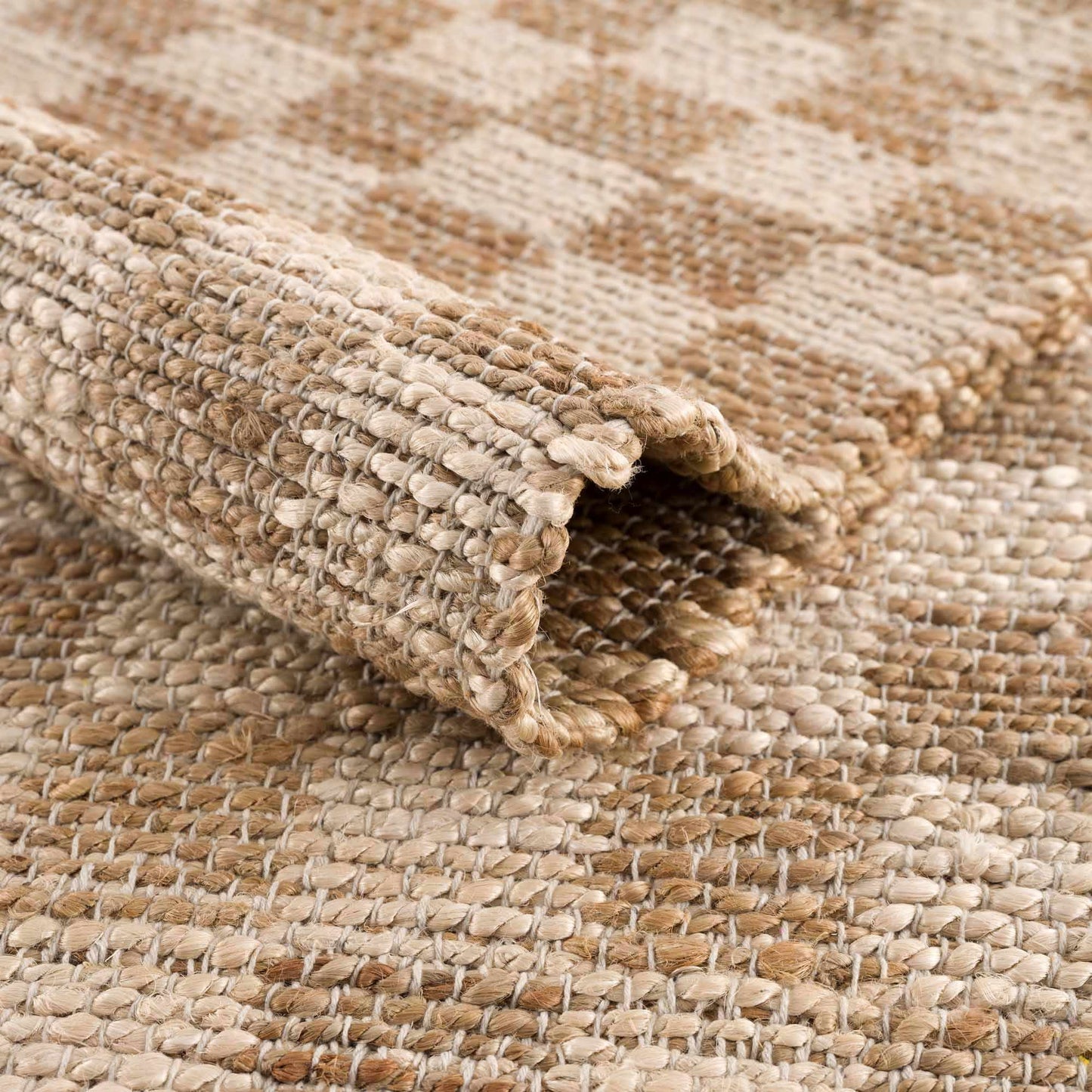 Ionut Checkered Jute Rug