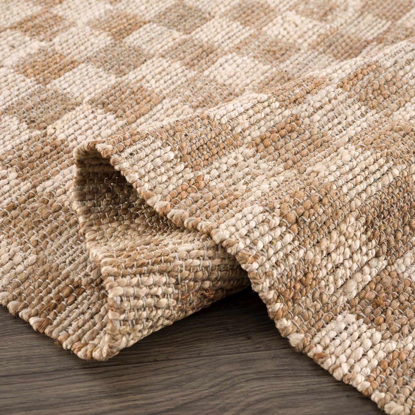 Ionut Checkered Jute Rug