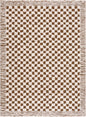 Leryn Brown&White Checkered Rug