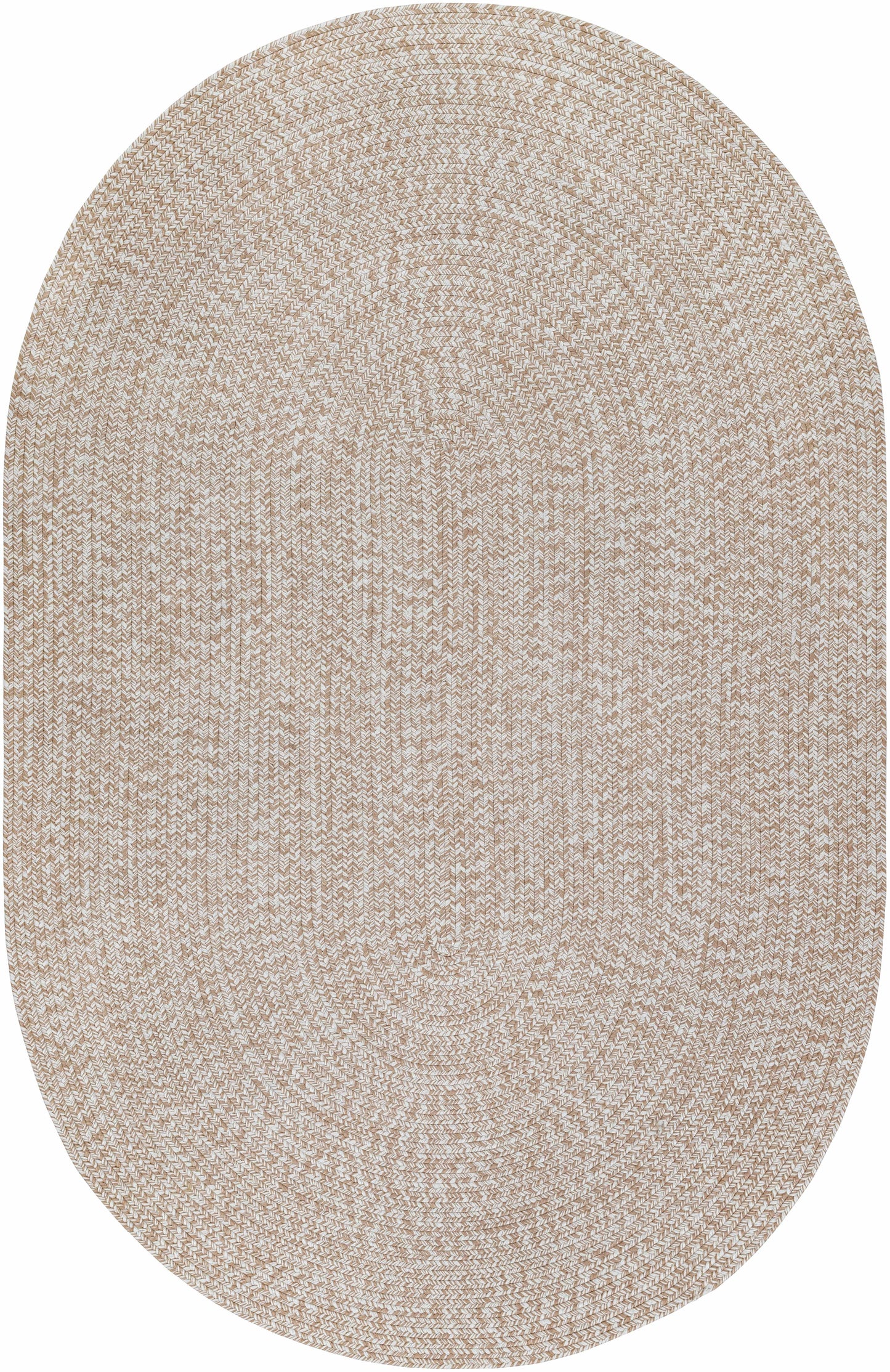 Cream Braided Faux Jute Rug