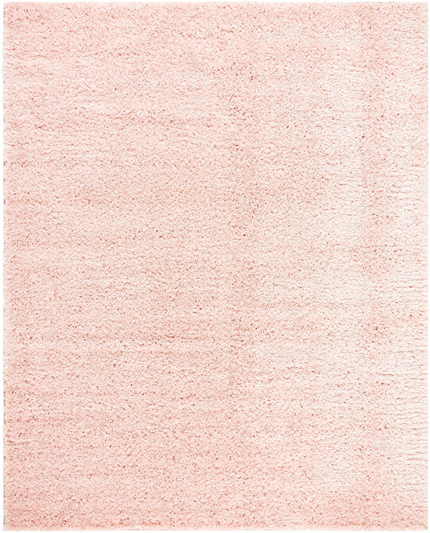 Faina Solid Pink Shag Rug Washable