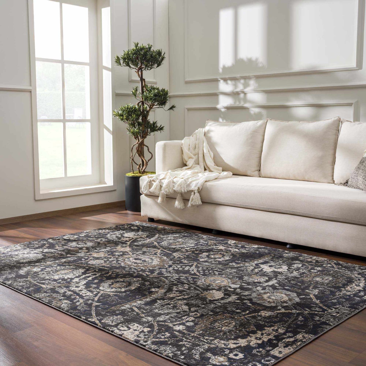 Georgiana Black Area Rug