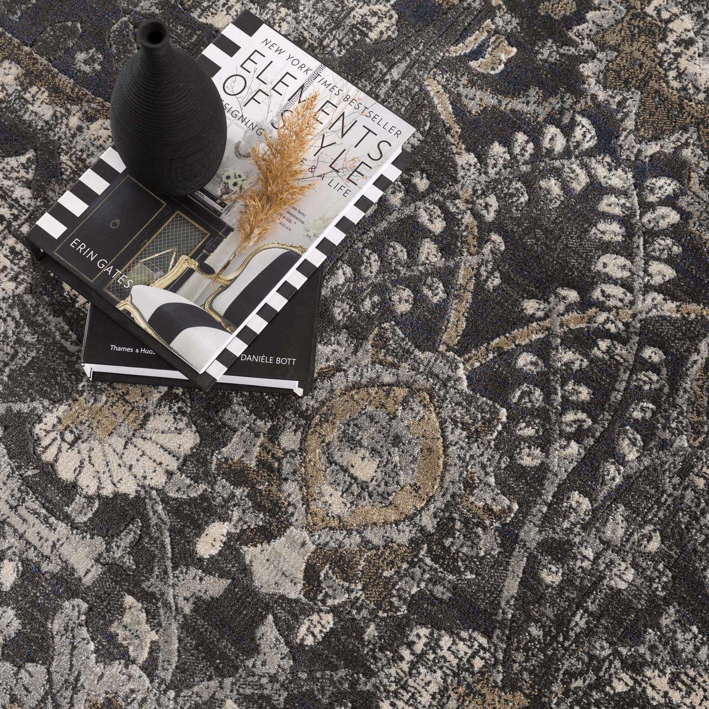 Georgiana Black Area Rug