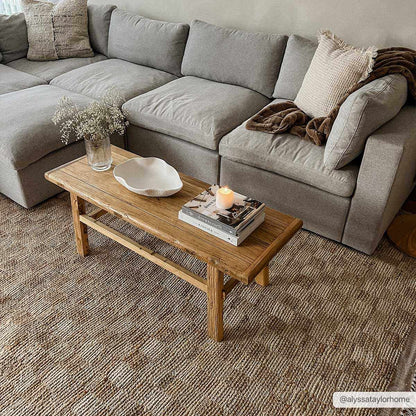 Ionut Checkered Jute Rug