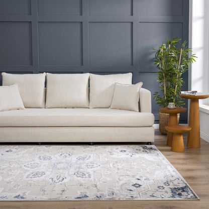 Calum Blue & Gray Area Rug - Clearance