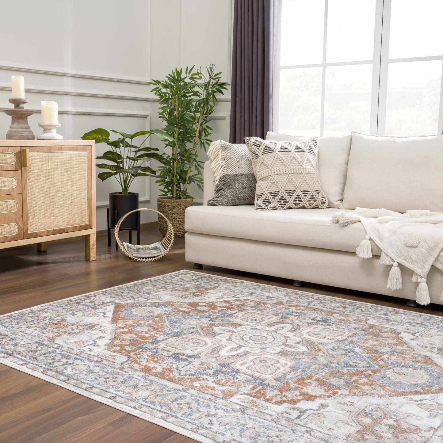 Erna Washable Area Rug - Clearance