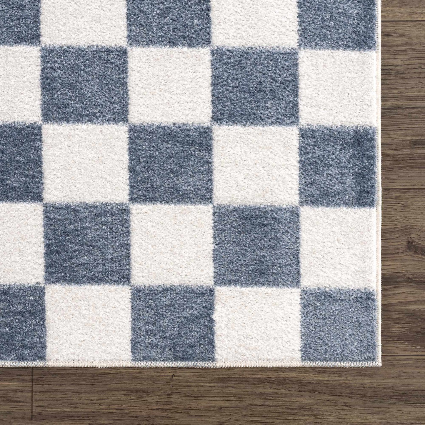 Brone Checkered Washable Area Rug