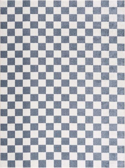 Brone Checkered Washable Area Rug