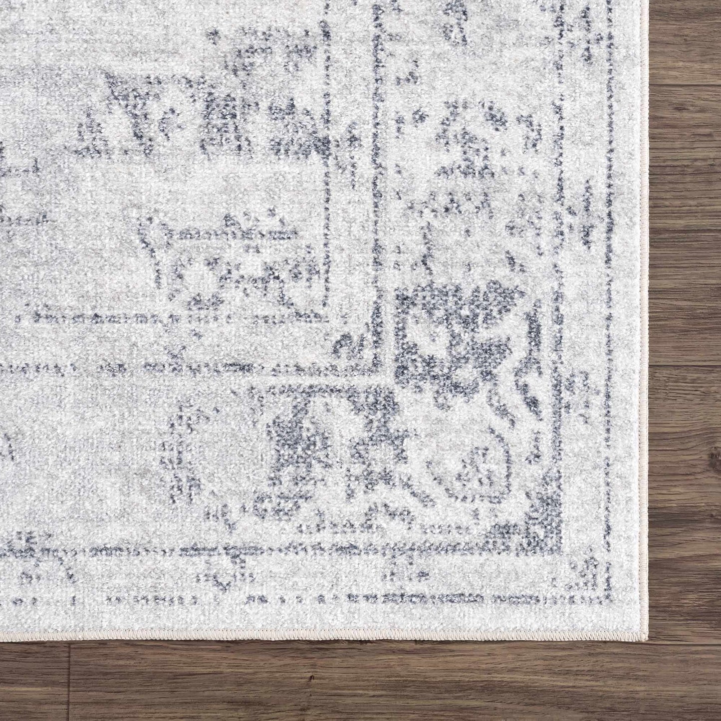 Akram Cream & Antrasit Washable Area Rug