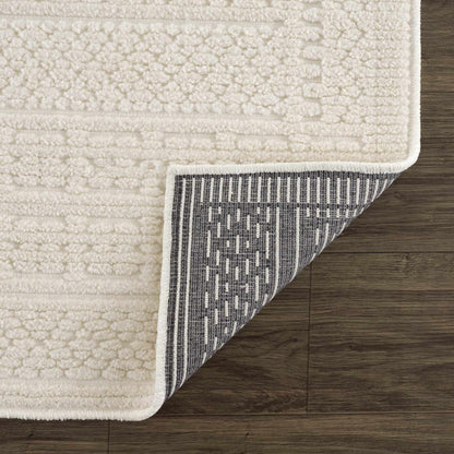 Bahar Cream Washable Area Rug