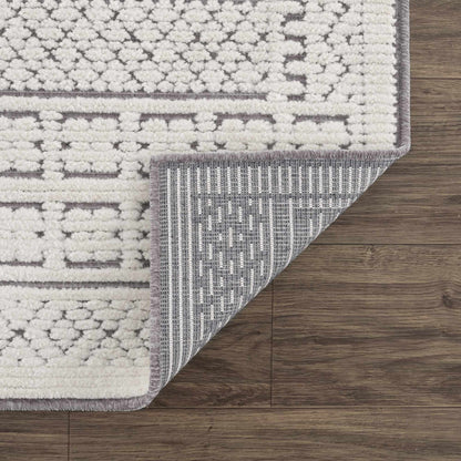 Bahar Cream & Gray Washable Area Rug - Clearance