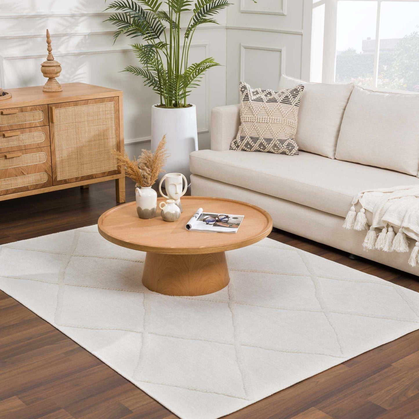 Amani White Area Rug - Clearance