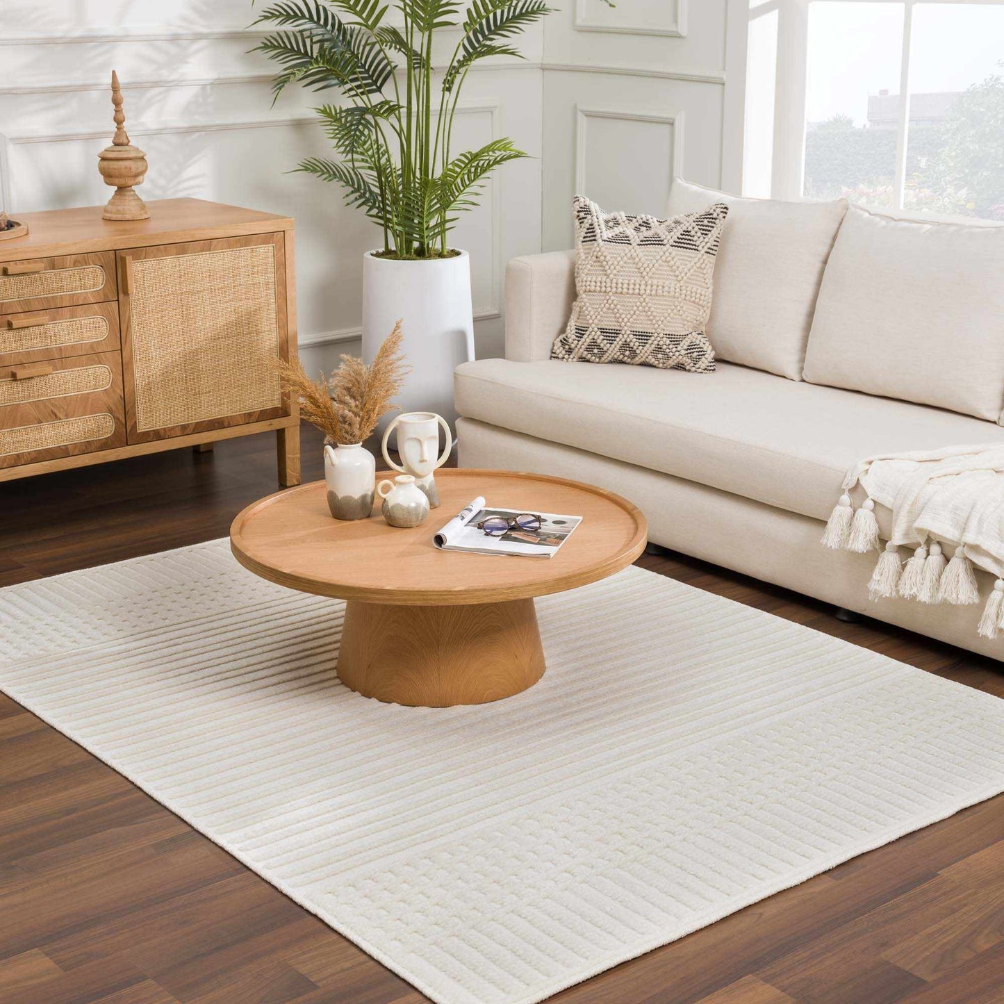 Rhun Washable Area Rug