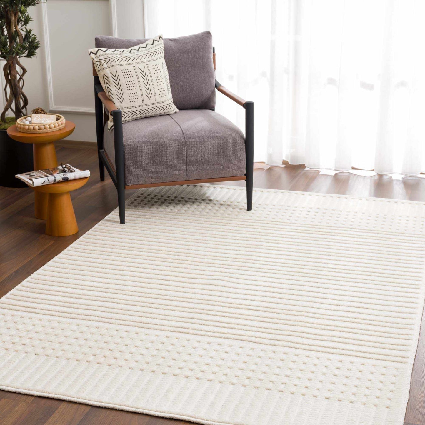 Rhun Washable Area Rug