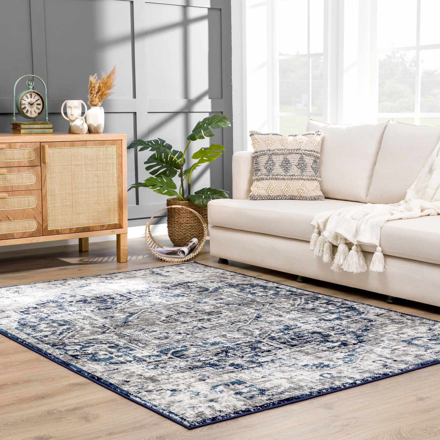 Buenaventura Navy Area Rug