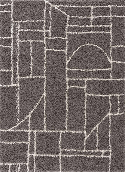 Andia Charcoal Area Rug - Clearance