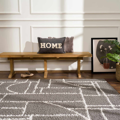 Andia Charcoal Area Rug - Clearance