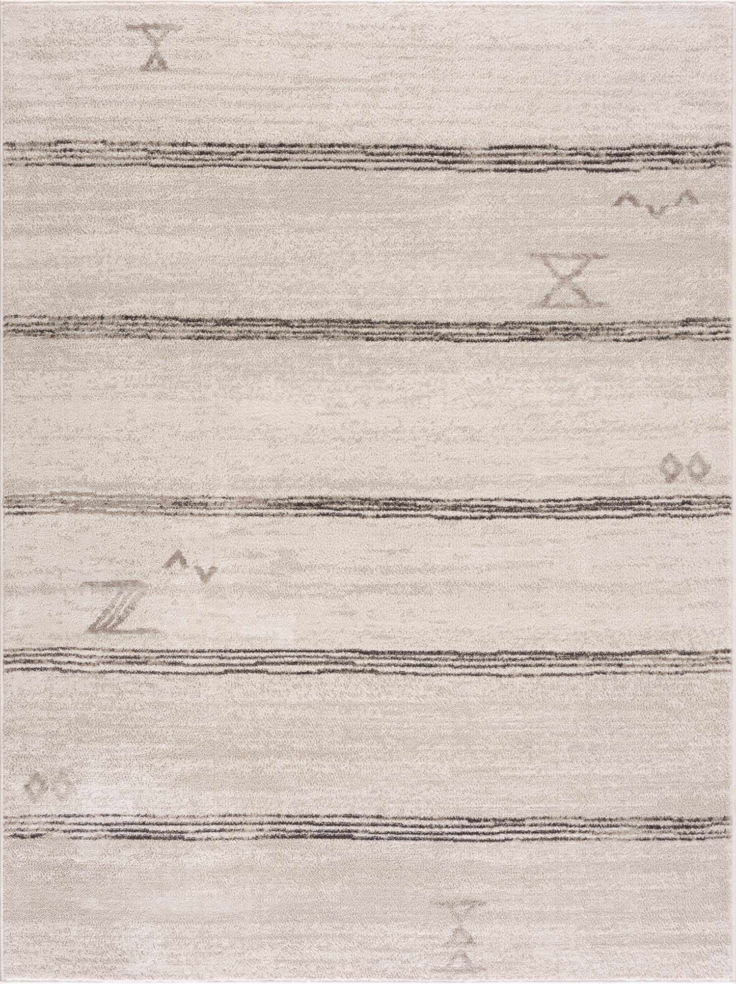 Deja Cream & Charcoal Area Rug - Clearance