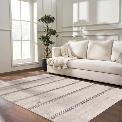 Deja Cream & Charcoal Area Rug - Clearance