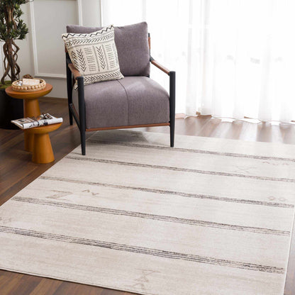 Deja Cream & Charcoal Area Rug - Clearance