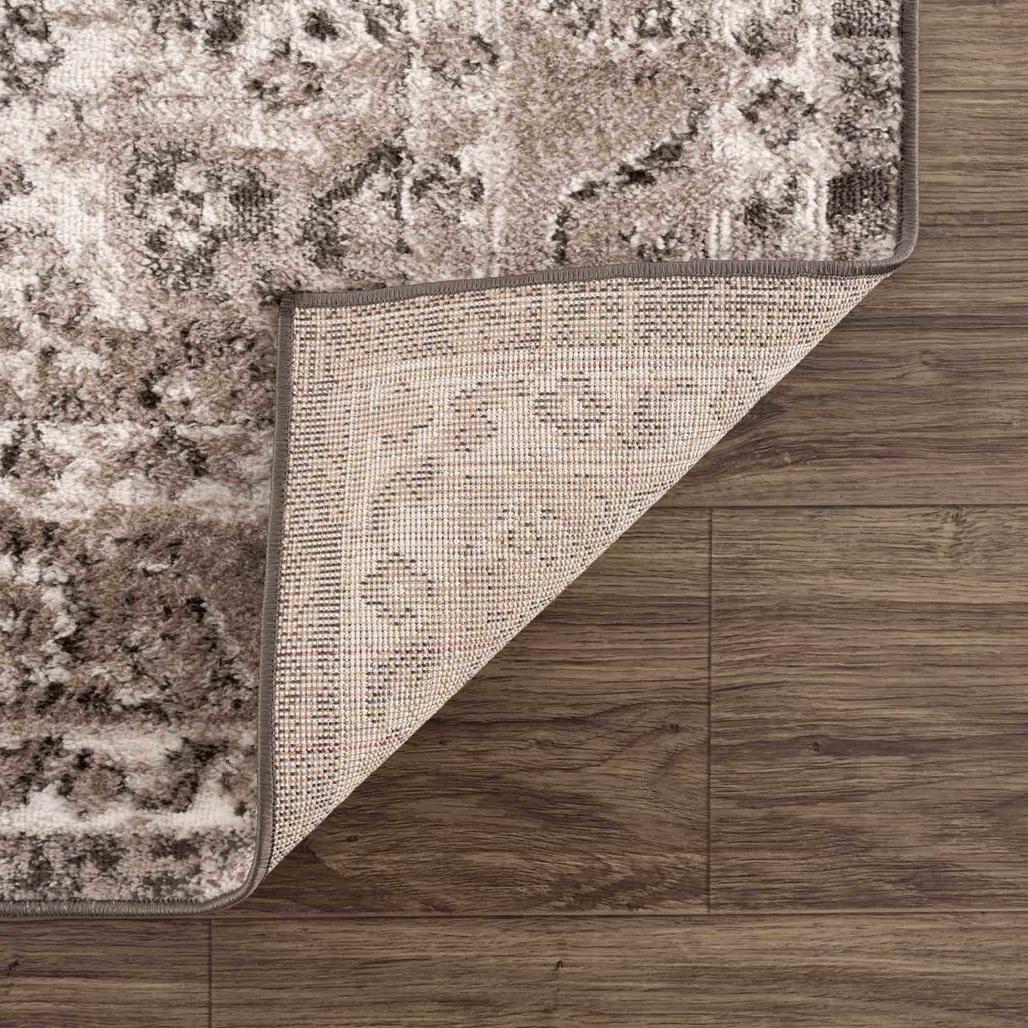 Albie Charcoal & Beige Area Rug - Clearance