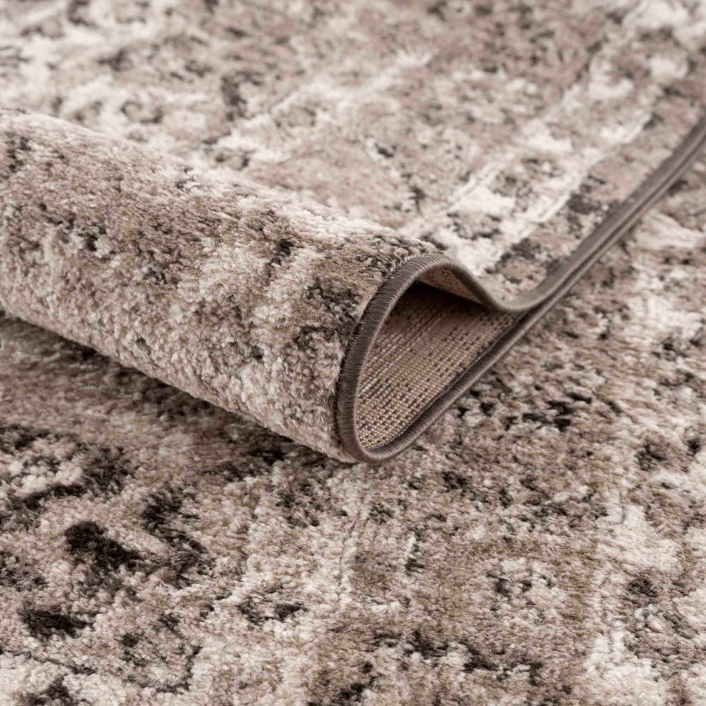 Albie Charcoal & Beige Area Rug - Clearance