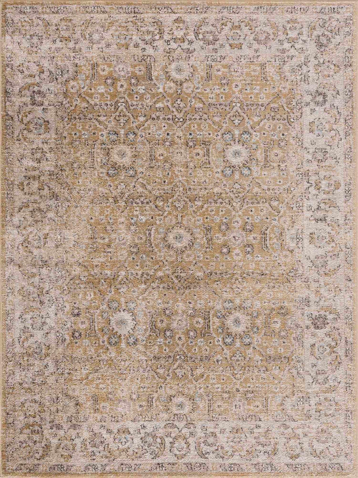 Anana Gold & Beige Area Rug - Clearance