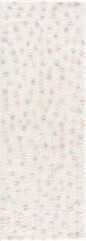 Cansu Pink & Cream Dotted Area Rug