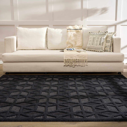 Nuri Black Outdoor Rug