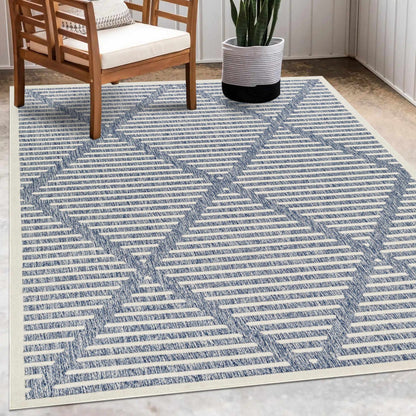 Anah Blue Outdoor Rug