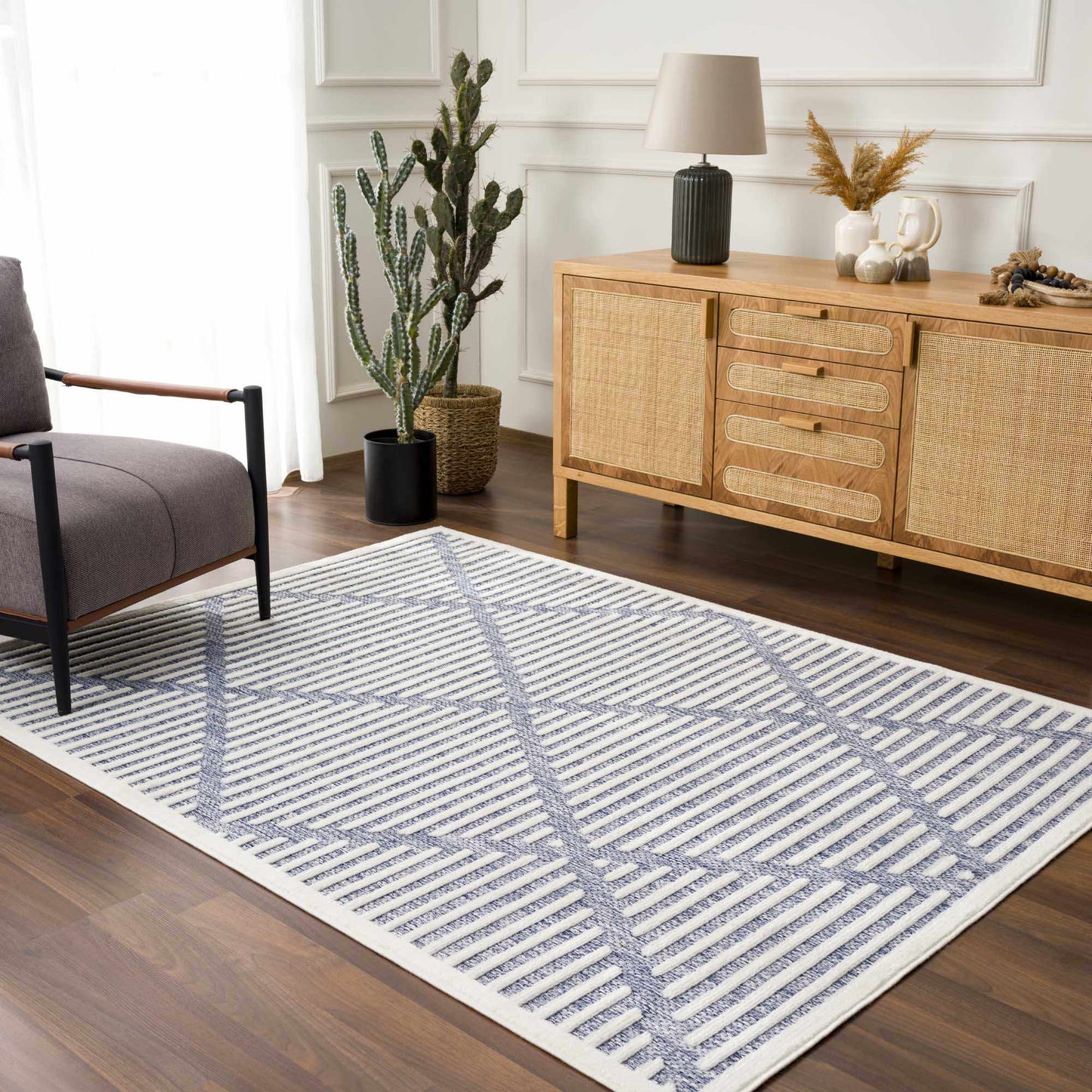 Anah Blue Outdoor Rug