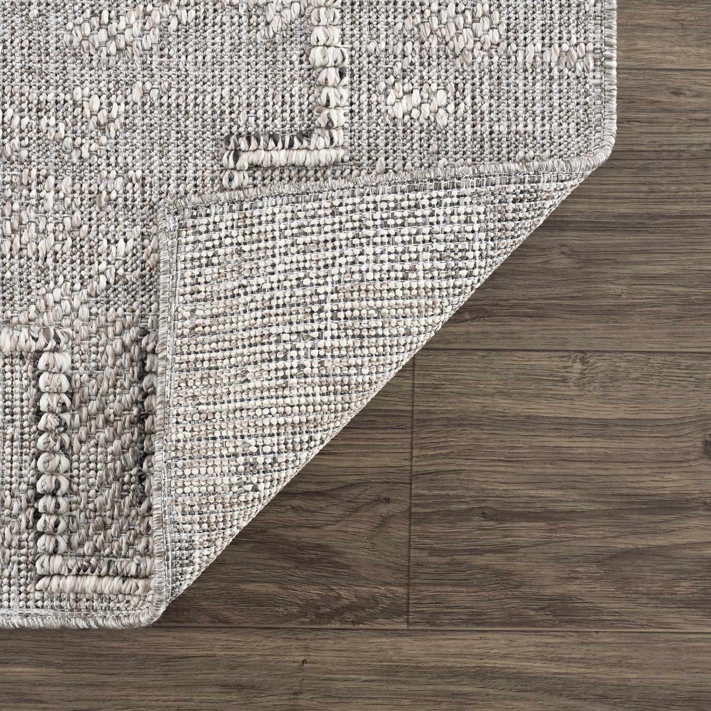 Butch Taupe Textured Performance Rug - Clearance