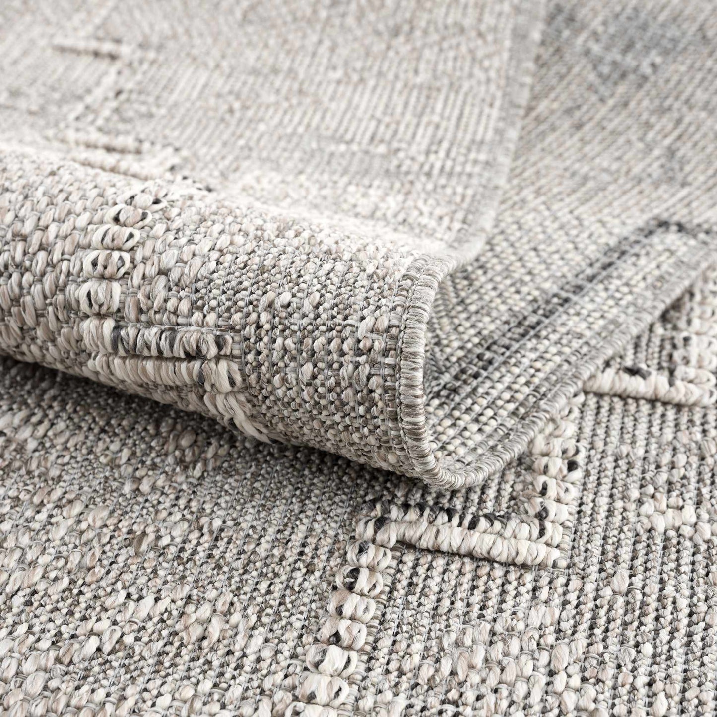 Butch Taupe Textured Performance Rug - Clearance