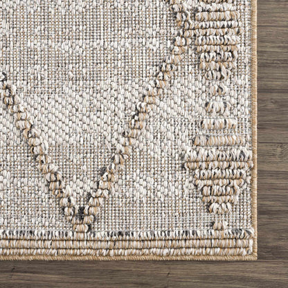 Nyla Bone & Tan Textured Performance Rug - Clearance