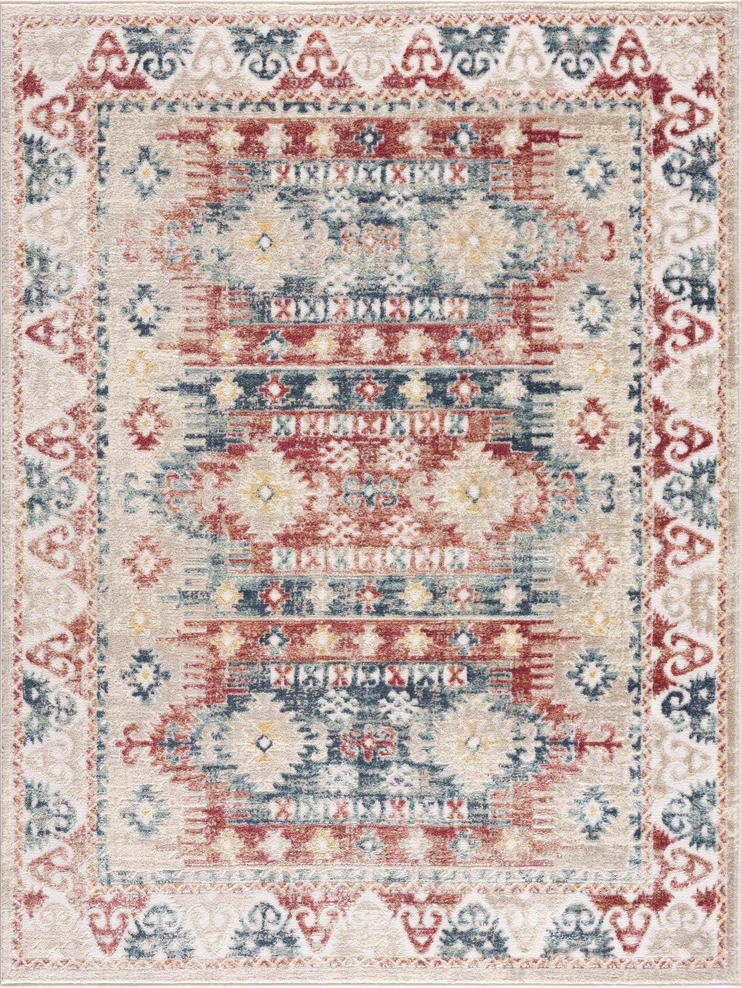 Bindi Blue & Rose Area Rug