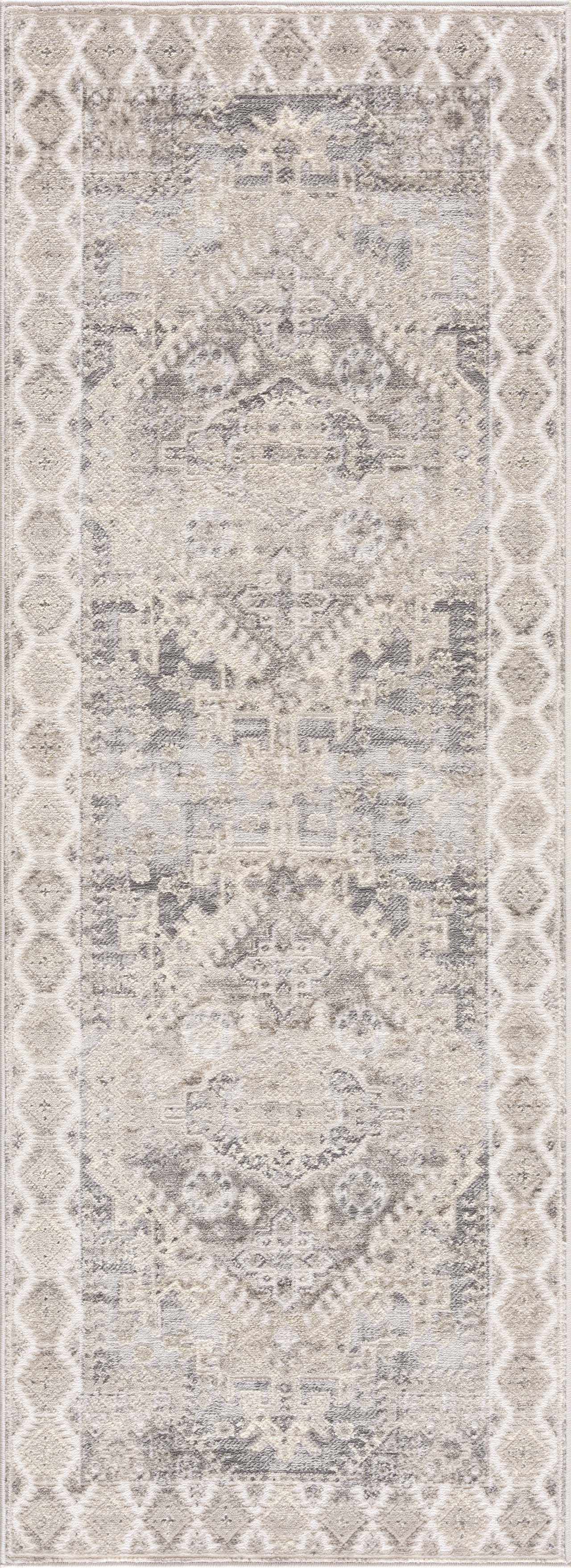 Brend Taupe Medallion Area Rug