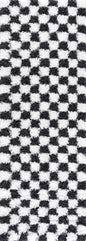 Atira Black & White Checkered Area Rug